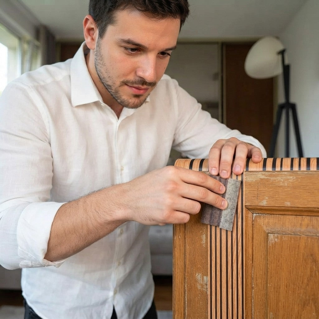 Set 7 Bucăți Folie Autocolantă pentru Mobilier și Pereți Aspect Lemn Modern | 5 + 2 Cadou Powersale