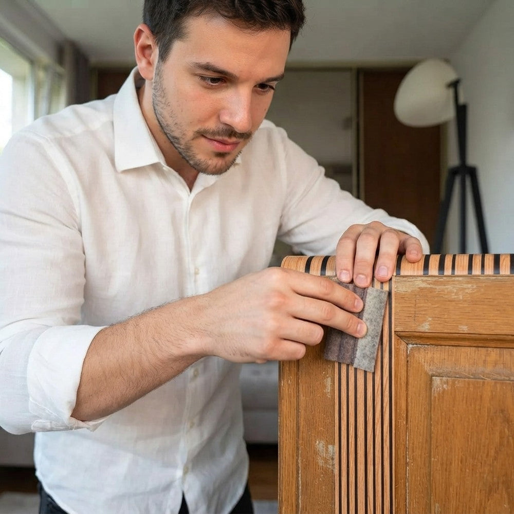 Set 7 Bucăți Folie Autocolantă pentru Mobilier și Pereți Aspect Lemn Modern | 5 + 2 Cadou Powersale