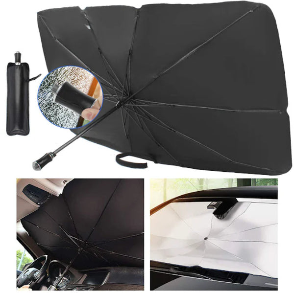 Parasolar Auto Pliabil, Dimensiune 79 x 130 cm, Protecție Completă pentru Parbriz PromotiiZilnice