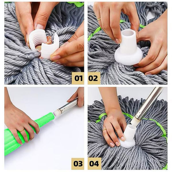 Mop Modern, Stoarcere Rapida, Super absorbant, Curatenie Eficienta, Fara Efort, Design Ergonomic - PromotiiZilnice
