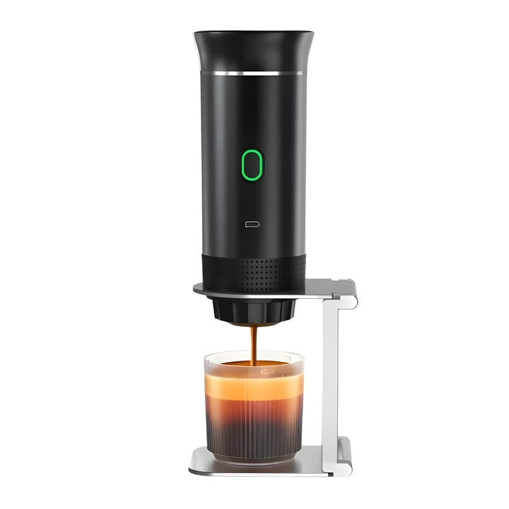 Espressor portabil pentru capsule, Coffeedot, negru - PromotiiZilnice
