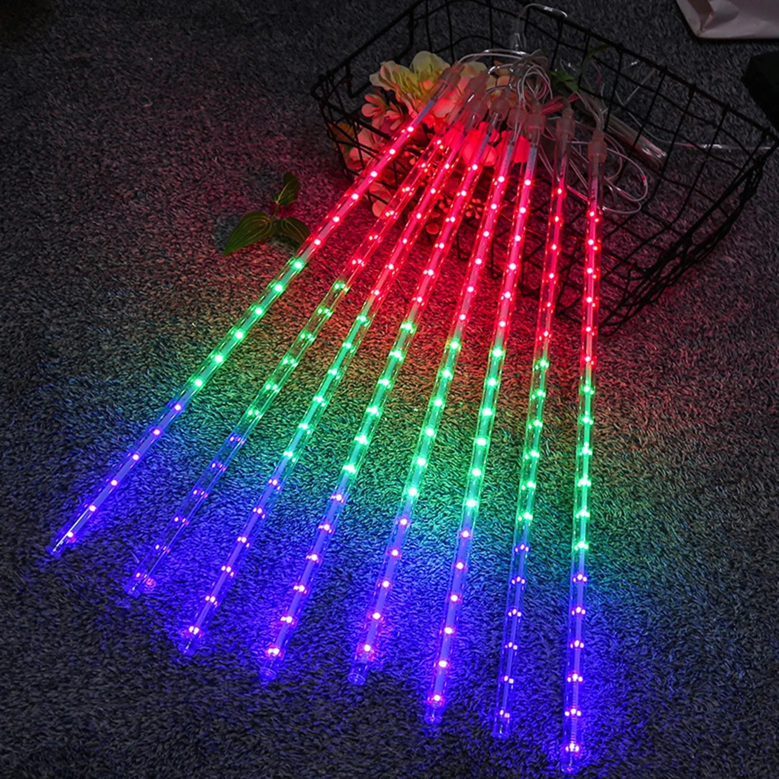 Instalatie Craciun Turturi LED cu Efect Meteor Shower, 288 LED-uri, IP44, Exterior-Interior - PromotiiZilnice