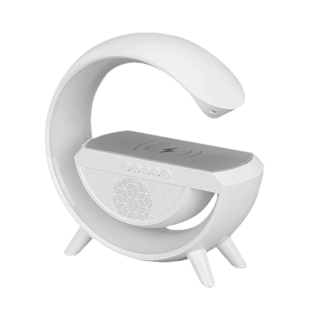 Statie incarcare wireless 3 in 1 cu lampa RGB si boxa bluetooth PromotiiZilnice