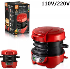 Aparat de facut burgeri sau sandwich-uri RAF 600W, Rosu - PromotiiZilnice