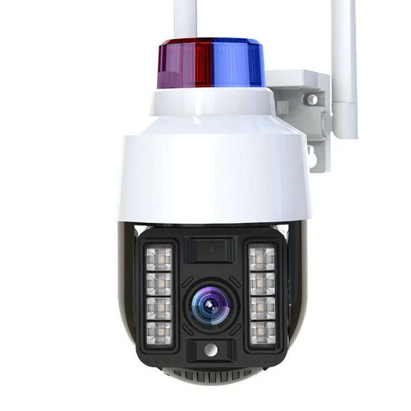 Camera supraveghere WIFI 1080p, cu sirena, vedere color noaptea, Rotire 360, V380 pro - PromotiiZilnice