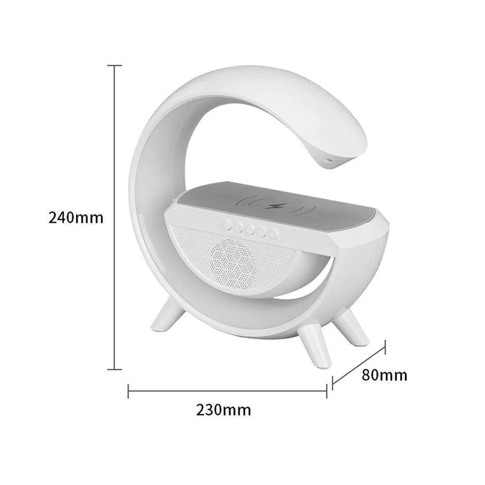 Statie incarcare wireless 3 in 1 cu lampa RGB si boxa bluetooth PromotiiZilnice