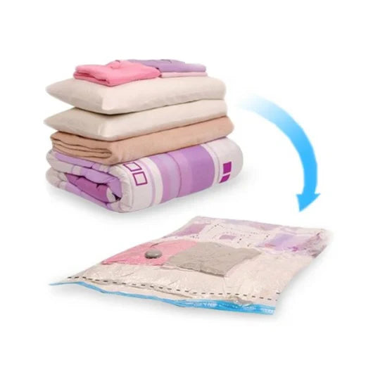 Saci de vidat haine, set de 4 bucati, pentru depozitare sigura 70 x 100 - PromotiiZilnice