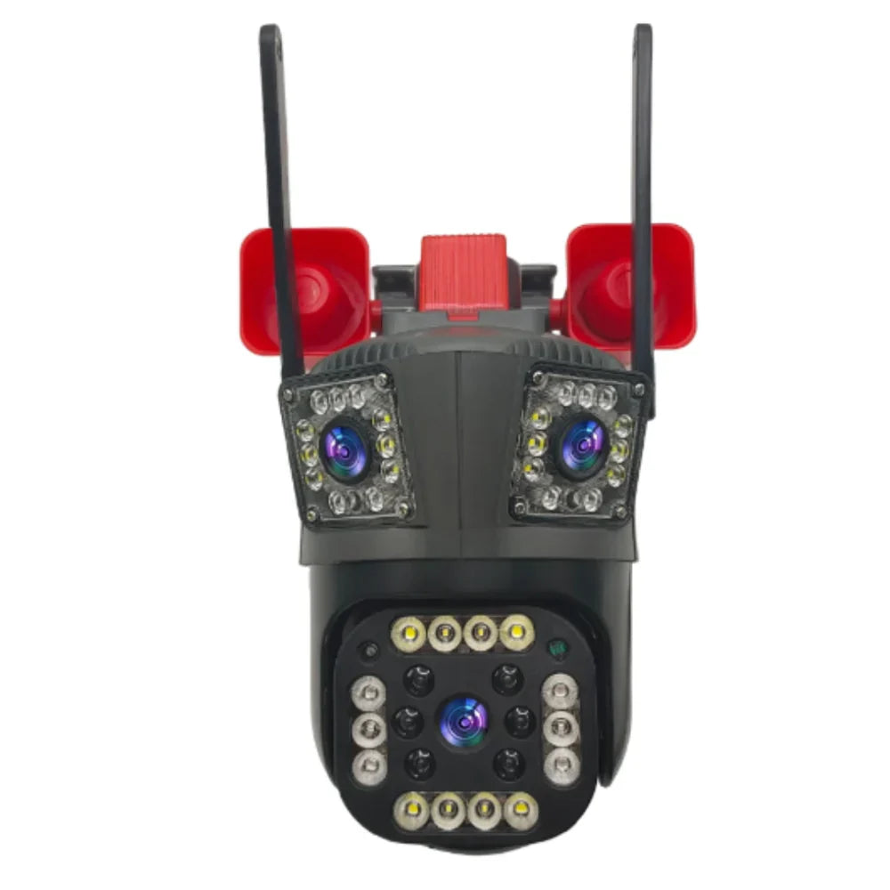 Cameră Inteligentă Tripla 4K – Supraveghere WIFI/4G cu Alarmă și Urmărire Mișcare PromotiiZilnice