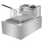 Friteuza Electrica Profesionala 6L, Inox, 2500W – Termostat Reglabil, Capac Antistropire, Usor de Curatat PromotiiZilnice