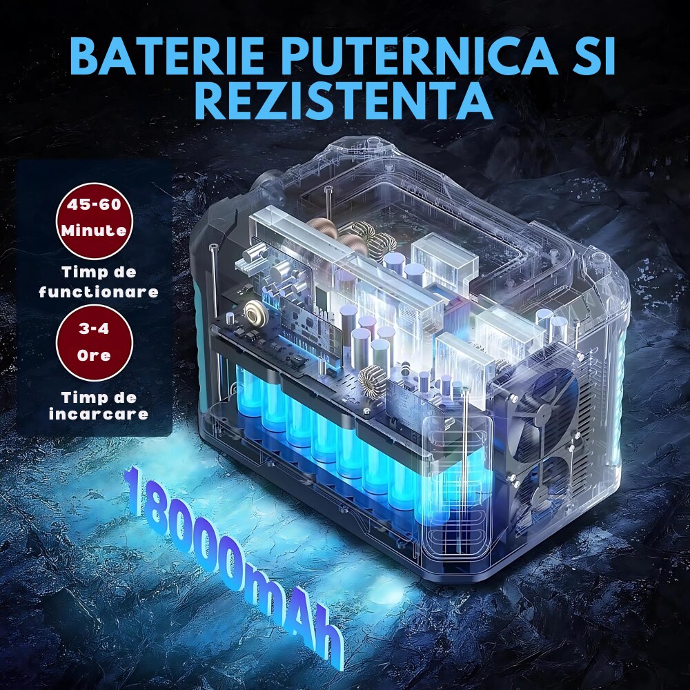 Aparat de spalat cu presiune mobil cu 2 acumulatori 8L/min PromotiiZilnice