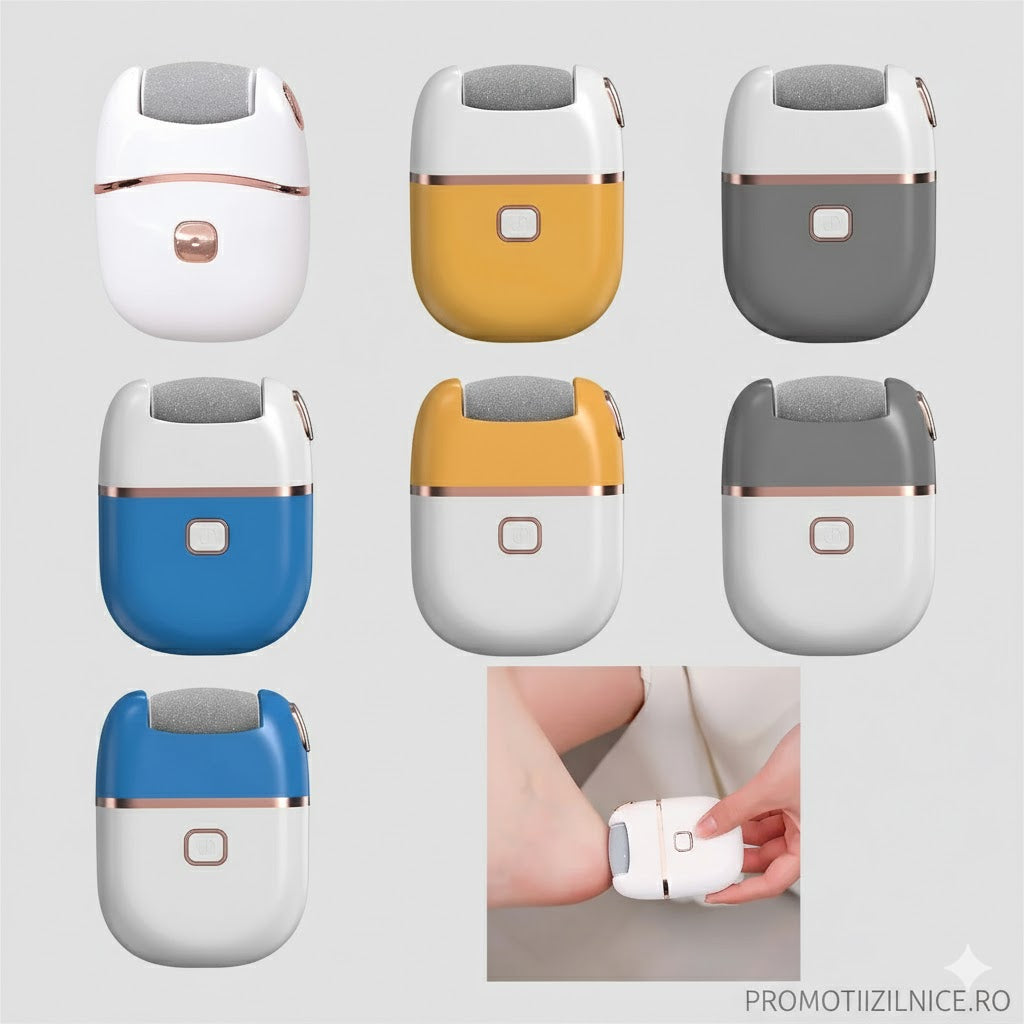 Pilă Electrică Profesională pentru Călcâie – Reîncărcabilă, 2 Viteze, Rezistentă la Apă PromotiiZilnice