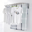 Uscator rufe din aluminiu, retractabil, cu prindere in perete 70cm - PromotiiZilnice