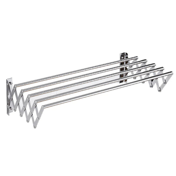 Uscator rufe din aluminiu, retractabil, cu prindere in perete 70cm - PromotiiZilnice