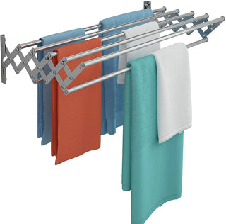 Uscator rufe din aluminiu, retractabil, cu prindere in perete 70cm - PromotiiZilnice