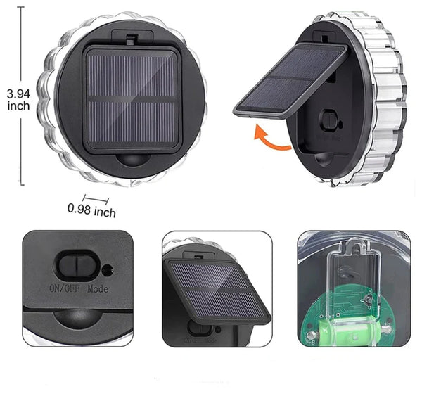 Set 4 Lampi Solare LED Model Floare, Senzor de Lumina PromotiiZilnice